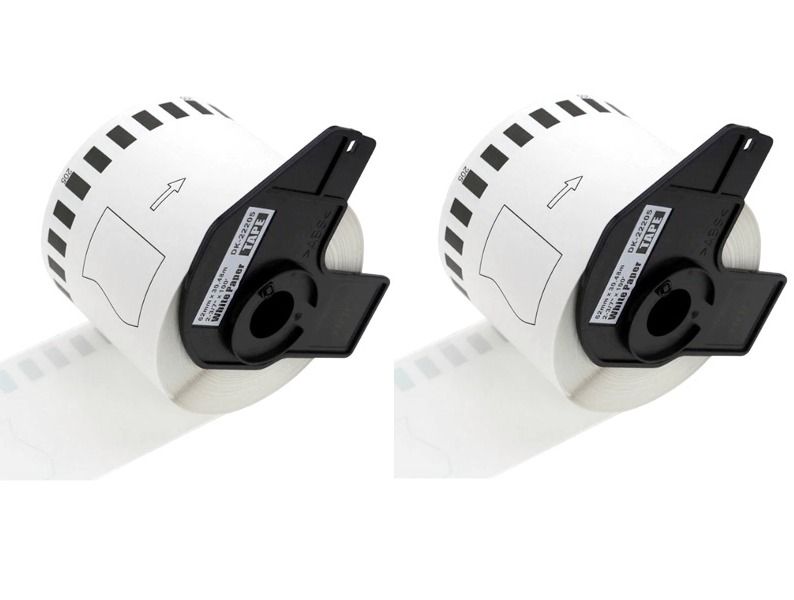 Compatible Brother DK 22205 Continuous Paper Labels (62mm x 30.48m) x 5