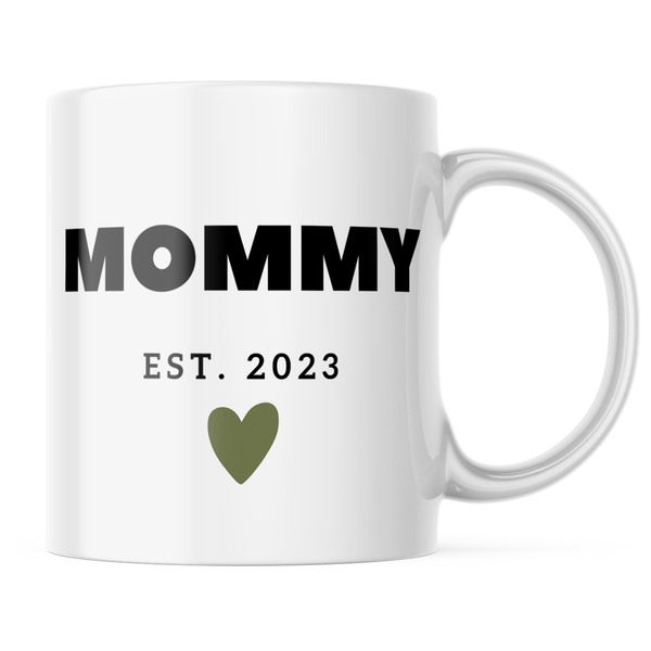 Ceramic Mommy Est 2023 Mug - White - 11 OZ