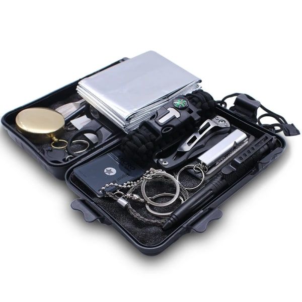 Optic 15 in 1 Outdoor Multi-Purpose Adventure Tool Set Survival Fishing Kit
