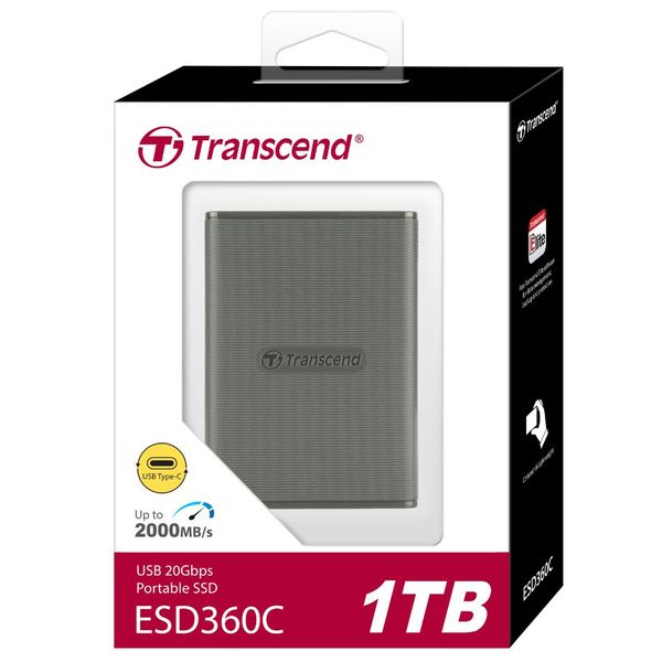 Transcend 1TB ESD410C USB 3.2 TYPE C (USB 20Gbps) Portable SSD