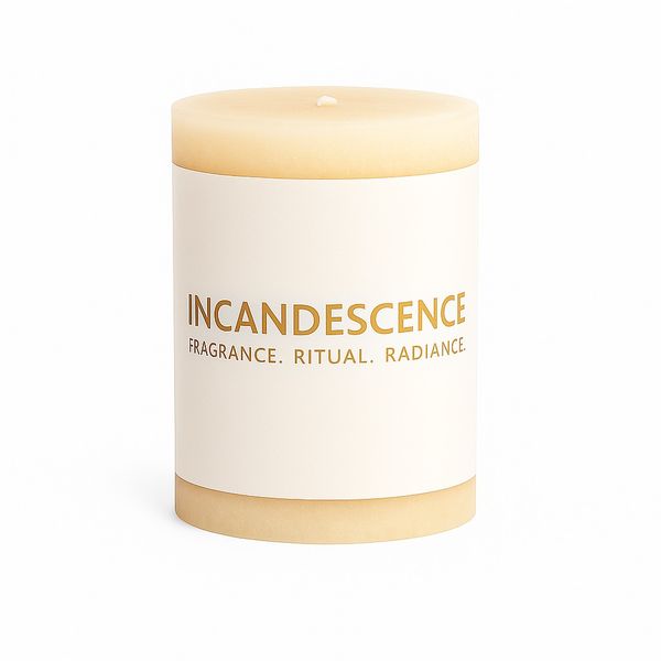 Incandescence : Vanilla Luxury Scented Candle - 7cm x 10cm