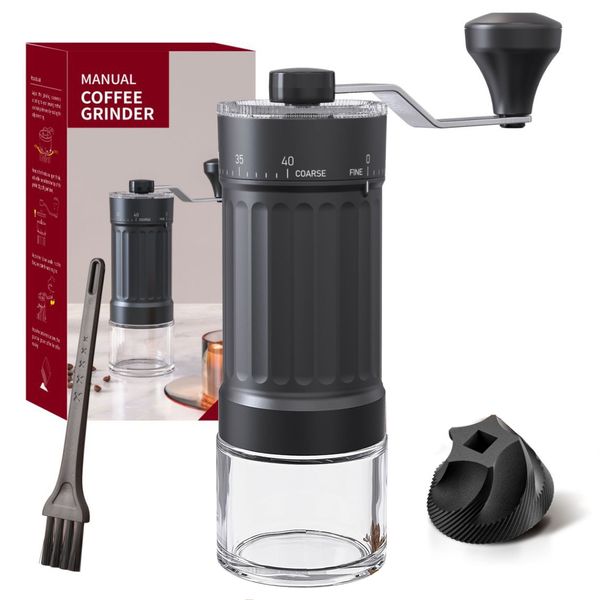 Mini Manual Coffee Grinder Portable Coffee Bean Conical Burr Coffee Grinder