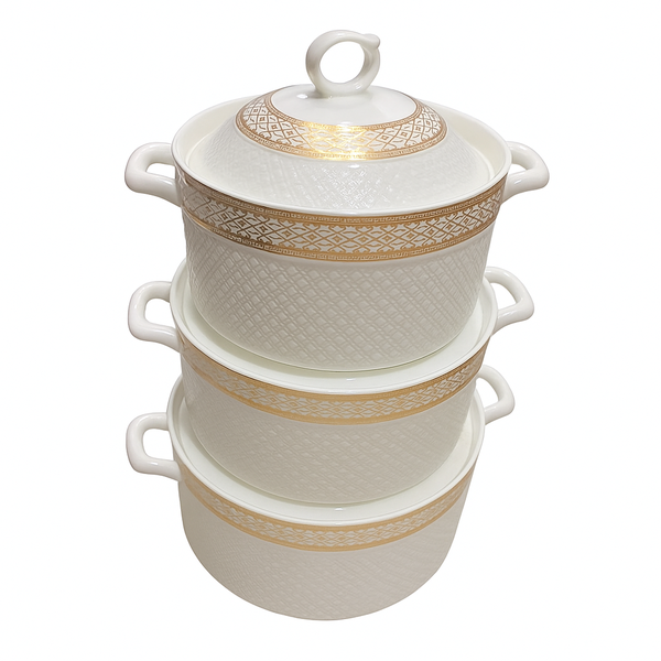 White Ceramic Serving Bowl