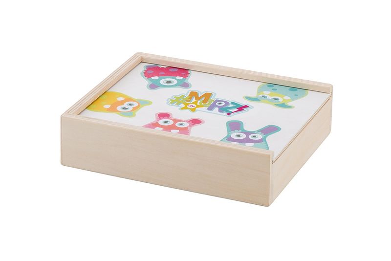 Sevi Wooden Puzzle MRZ Box Making 4 Puzzles - 14 Pieces