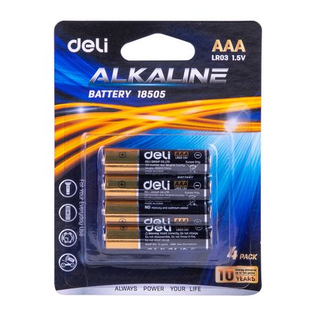 AAA 4 Pack Batteries (Alkaline) Image