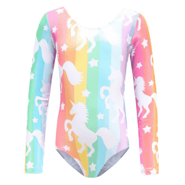 Glitter Unicorn Long-sleeve Leotard