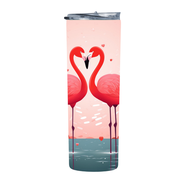 Valentines Day Flamingo 79 20 Oz Straight Skinny Tumbler 205