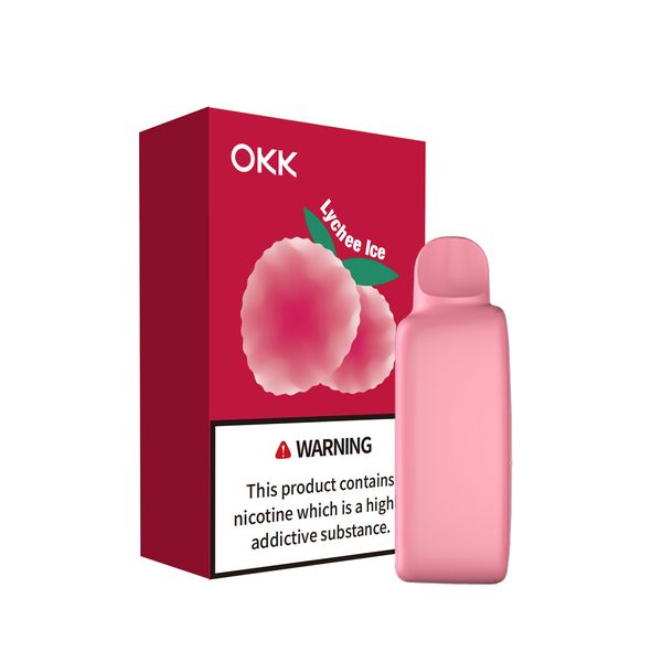OKK 5000 Puff 30mg Cross Cartridge - Lychee Ice