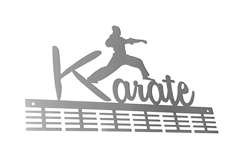 Karate 48 Tier Medal Hanger Stainless Steel Brush Finish