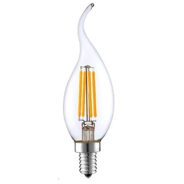 MrUL-3W C35 LED Filament Candle Bulb Tail E14 3000K 10PCS