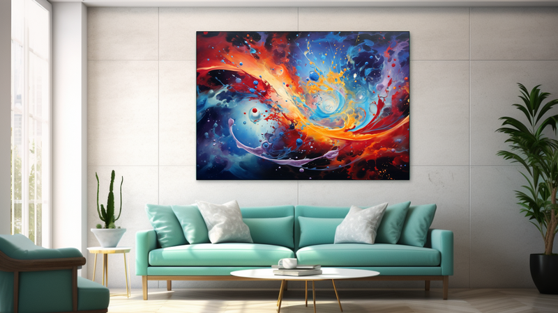 Canvas Wall Art - Cosmic Rhapsody Abstract - JT0095