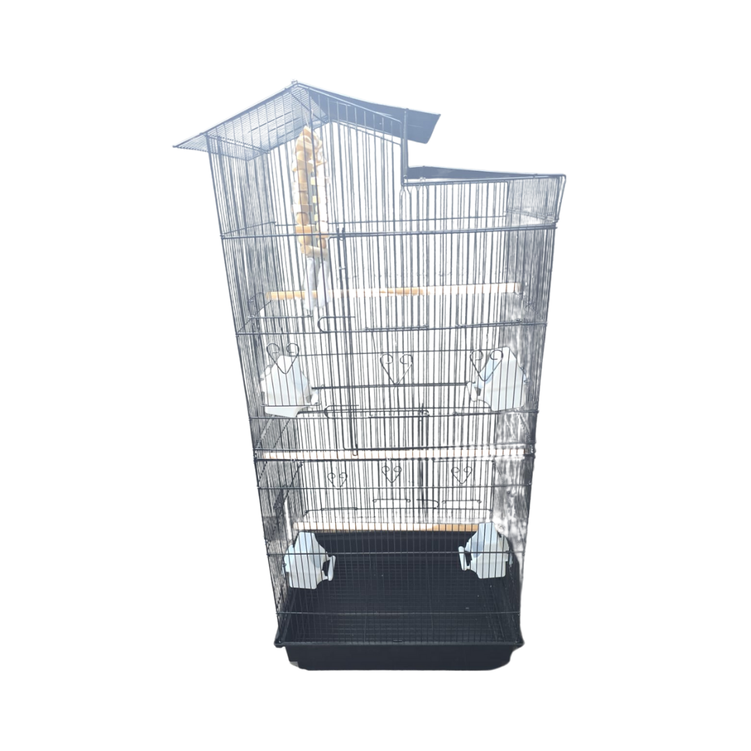 Bird Cage With Rope Perches And Outside Access Panels