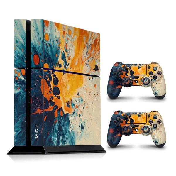 Decal Skin Compatible with PS4 - Abstract Splash Art (Decal Only)