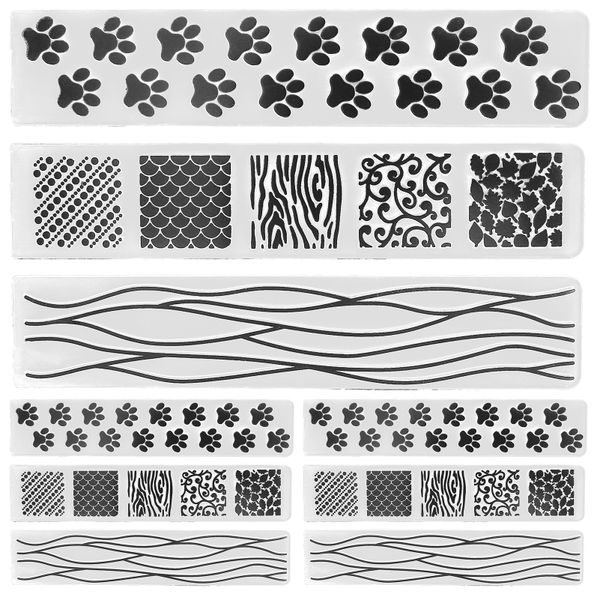 Plastic Embossing Folders for Card Making 9Pcs