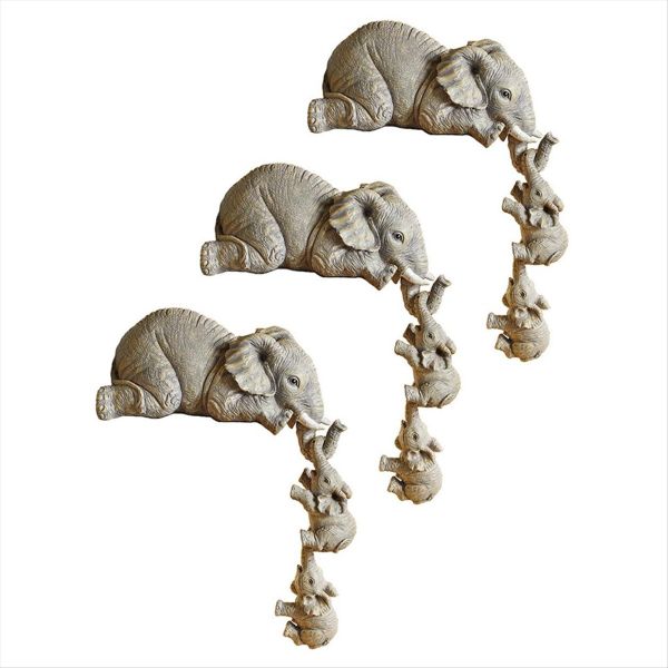 Cute Elephant Hug Doll Resin Handicraft Decoration Home Decor Gift