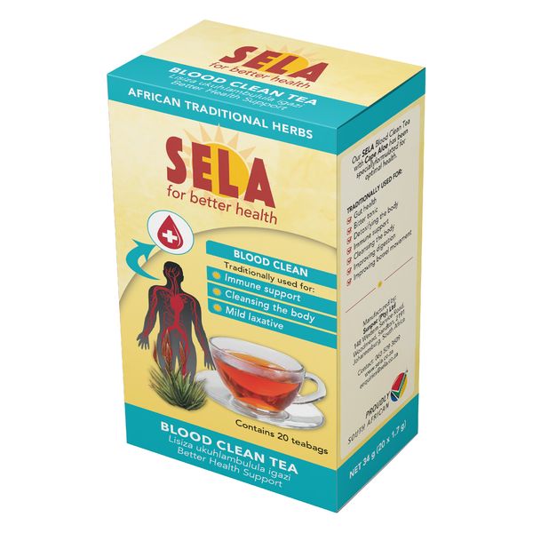 SELA Blood Clean Tea Natural Herbs with Rooibos &amp; Cape Aloe