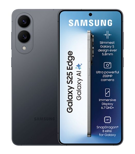 Samsung Galaxy S25 Edge 5G 256GB Dual Sim - Titanium Black