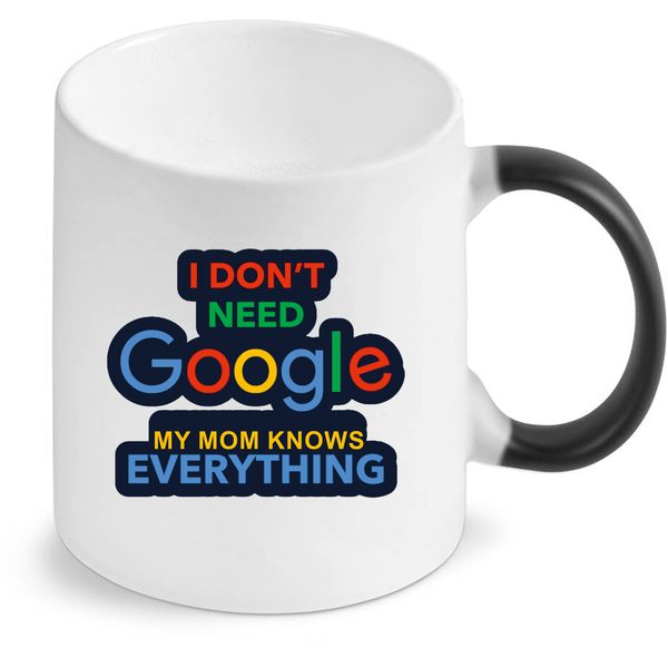 Google Mom Birthday Christmas Mother's Day Magic Colour Changing Mug