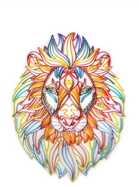 Quilling DIY Kit_ 40cm x 50cm - Lion 007