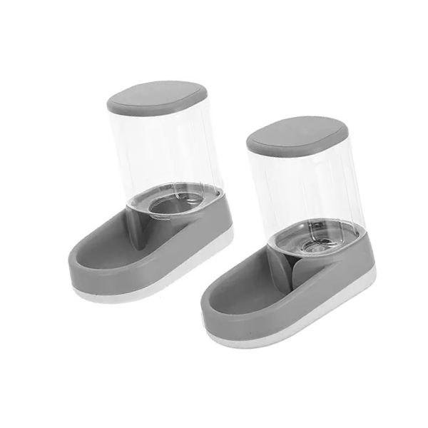 Gravity Pet Feeder And Water Dispenser Set Automatic Dog Cat Feeder Waterer