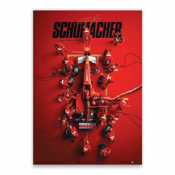 Schumacher Ferrari Poster - A1