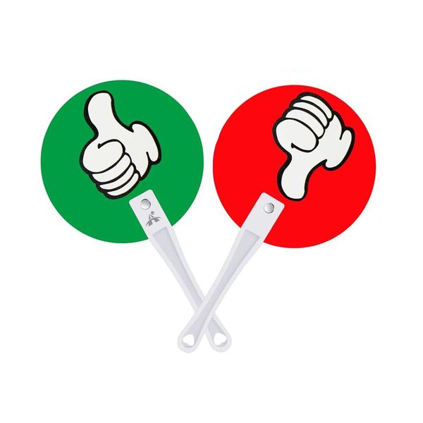 ALANES 10PCS Thumbs Up/Thumbs Down Paddles Classroom Voting Event Supplies