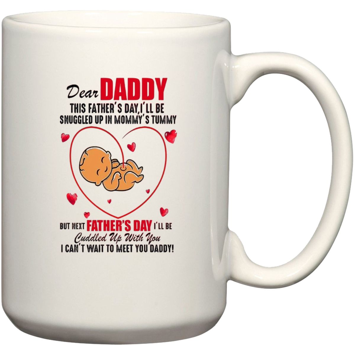 Dear Daddy Dad To Be Father's Day New Dad Gift Coffee Mug | Buy Online ...