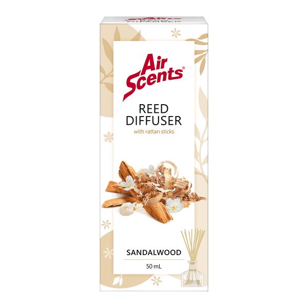 Air Scents Reed Diffuser Sandlewood 50Ml - 3 Pack