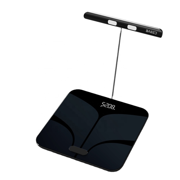 BASED 8-Electrode Smart Body Fat &amp; Body Composition Scale Retactable Handle