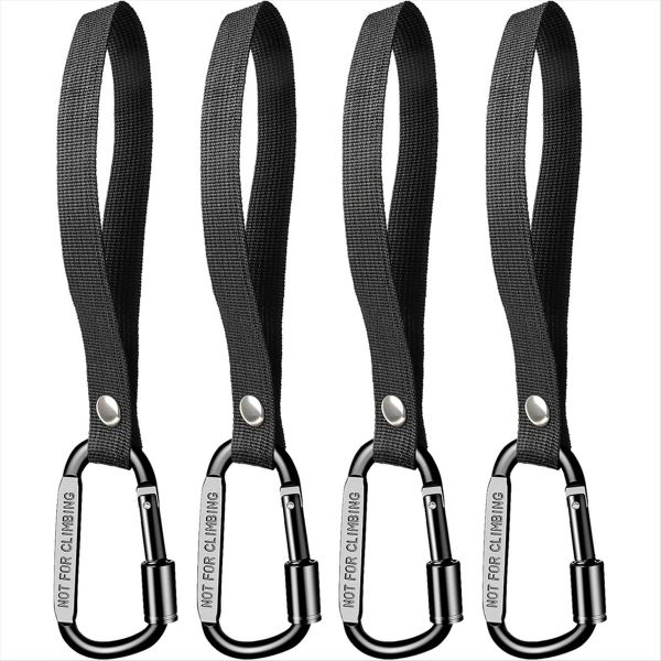 4Pc Duty Motorcycle and Bicycle Storage Hooks with Lock Buckles, Outdoor Sp