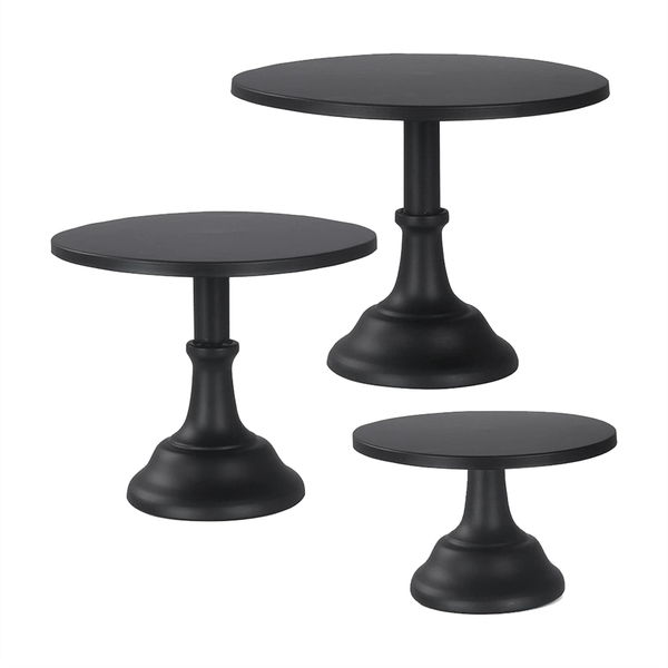 3Pcs Cake Stand Cake Pop Stand Tall Cake Stands Black