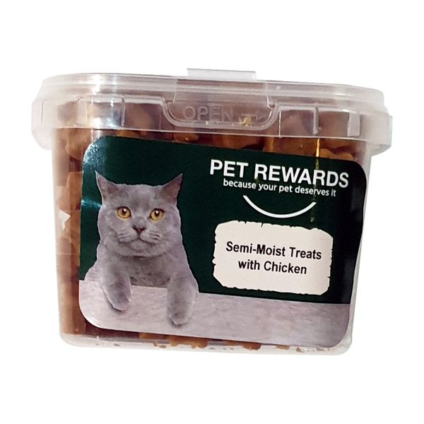 Pet Rewards Semi Moist Cat Treats- Chicken 140g