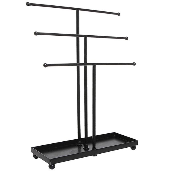 3-Layer Tabletop Bracelet &amp; Necklace Jewelry Organizer Display Tree Rack