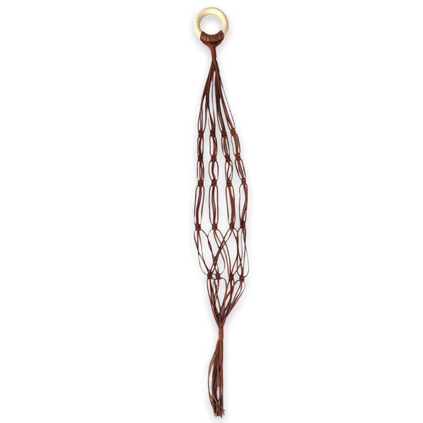 Suede Macramé Plant Hanger