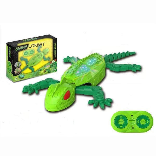LOKIWT Newly Wall Crawler Gecko, Rechargeable Remote Control Robot Kids Toy