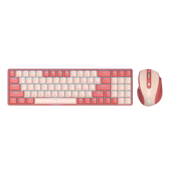 Pink Slim Powerful Wireless Keyboard and Mouse Combo