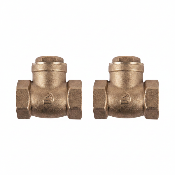 Torrenti Brass Swing Check Valve 50mm Female Connection - 2 Pack