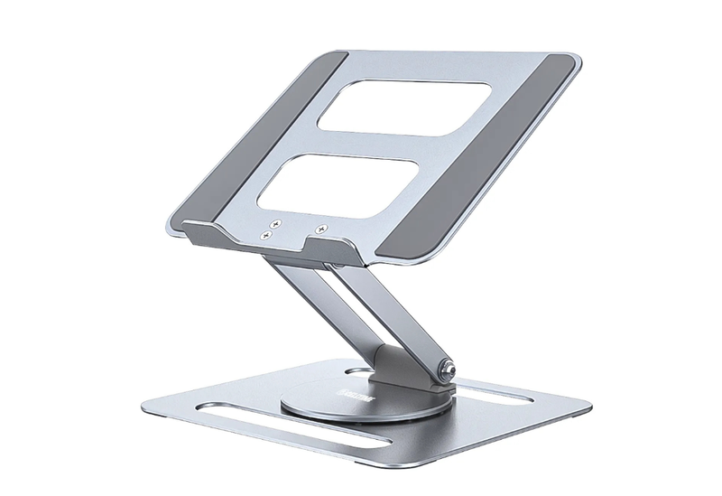 Ergonomic Aluminum Laptop Stand-Adjustable Height &amp; Angle, Fits 11-16 inch