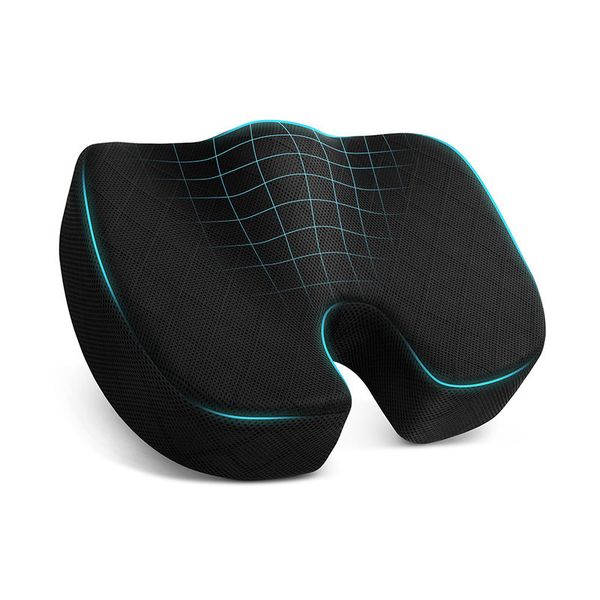 Memory Foam Cushion for Office Chair, Car Seat,Sciatica &amp; Hip Pain Relief