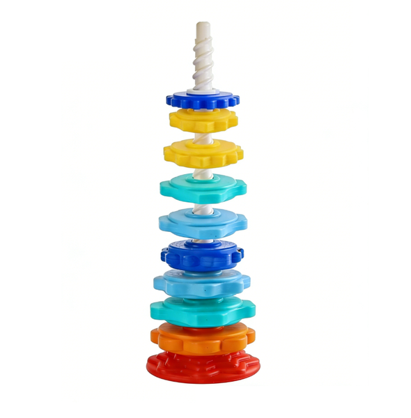Baby Rainbow Spiral Stacking Toy 9-Layer Early Education Fidget Toy