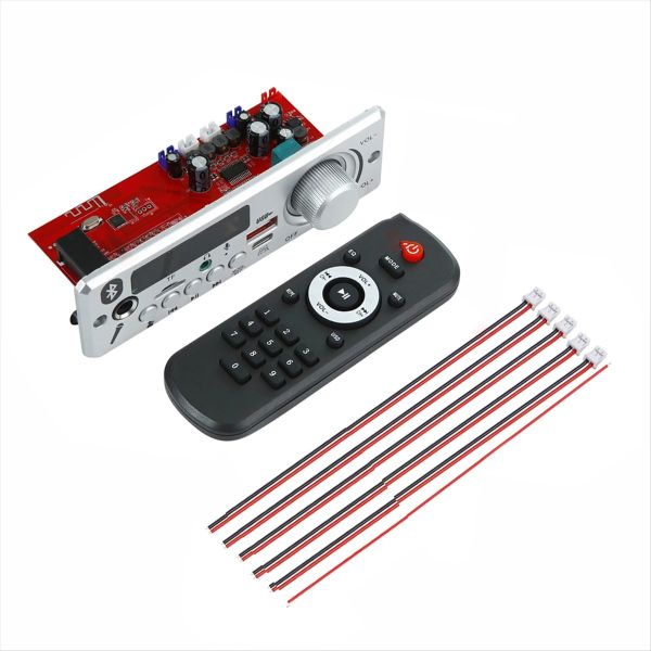 Bluetooth MP3 WAV Decoder Board 80W Amplifier Handsfree Car Audio Microphon