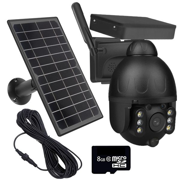 Off Grid 4G/5G Sim Operated Heavy Duty Metal Solar Security Camera &amp; 8GB SD