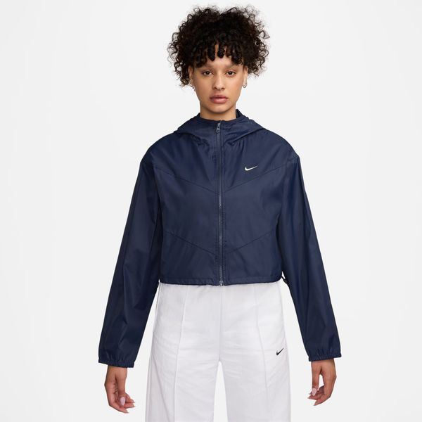 Nike Women's Sportswear Windrunner Loose Woven Hooded Jacket - Navy