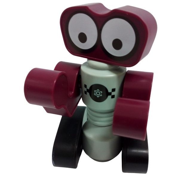 Magnetic Building Robot (19 x 15cm) - Maroon