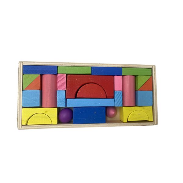26-Piece Educational Wooden Building Toys Blocks WT-7