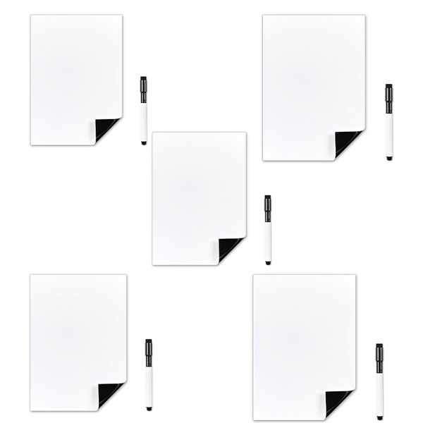 Trocraft A3 Magnetic Whiteboard with marker 5pck