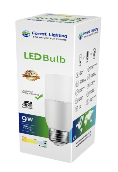 10* Forest Lighting LED Sticker Bulb-9W E27 Daylight-3Yrs’ Warranty
