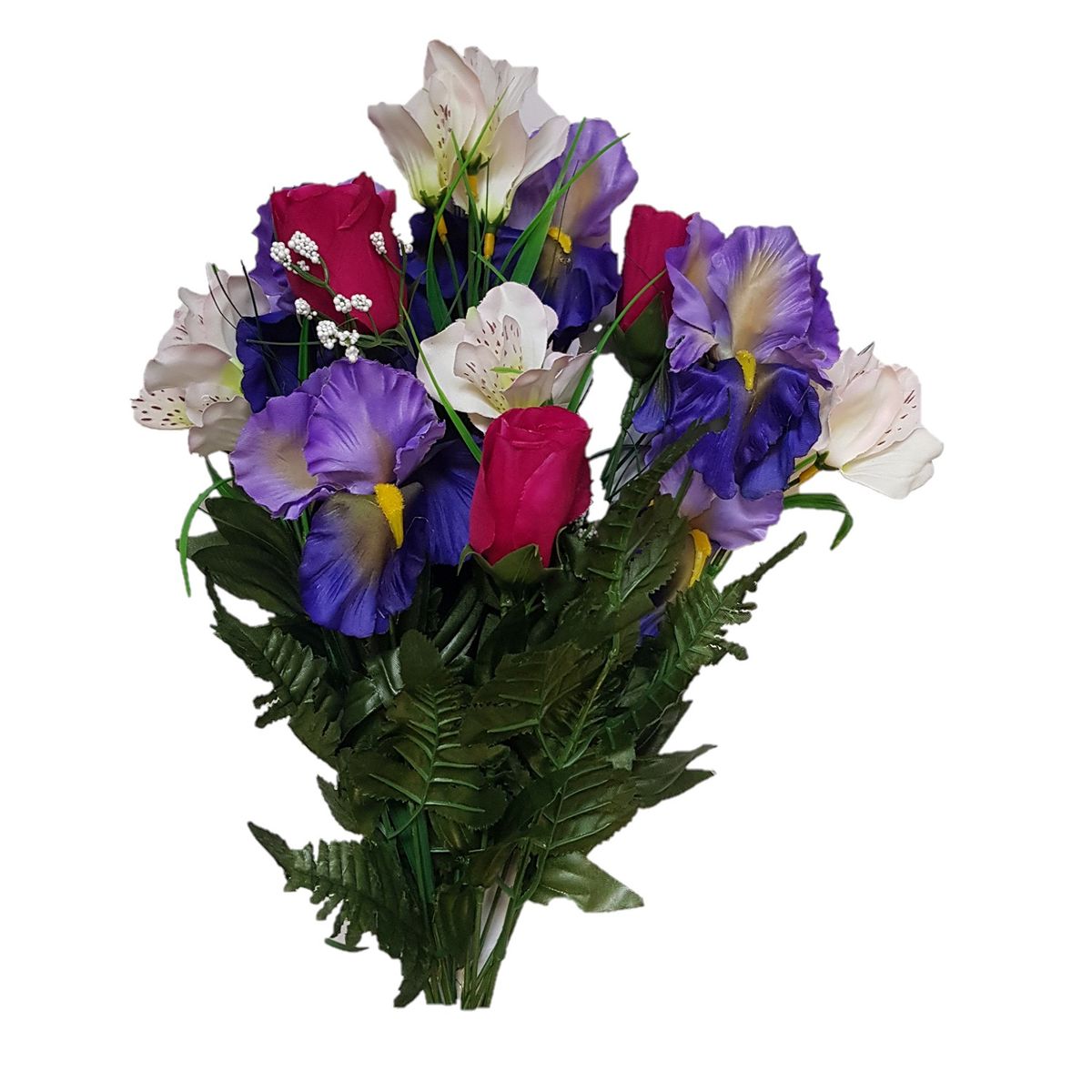 Artificial Flower Bouquet of Iris, Lily's & Roses Shop Today. Get it