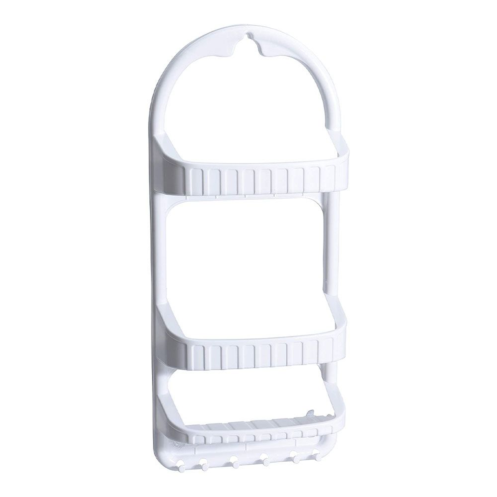 Shower Caddy Rack with 3 Shelves and Bracket- 62cm | Shop Today. Get it ...