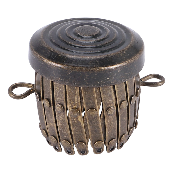 Round Finish Bags Hardware Purse Frame Parts Pen Bag Clutch (Bronze)